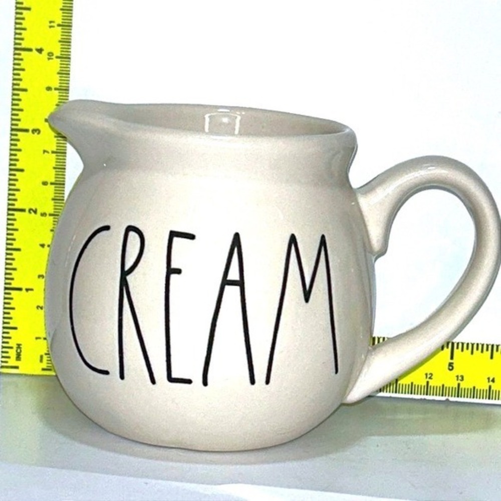 Rae Dunn 2017 "CREAM" Creamer Pitcher Magenta Artisan Collection Ceramic‎